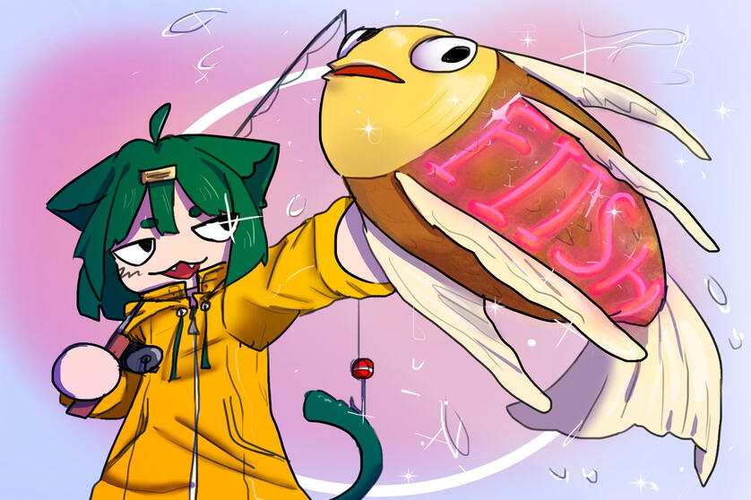 Menu art for a game.